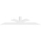 Ekena Millwork Richland Architectural Grade PVC Gable Bracket, 108"W x 22 1/2"H x 4"D x 6"F, 5/12 Pitch GBP108X23X0406RIC00 - alternate 3